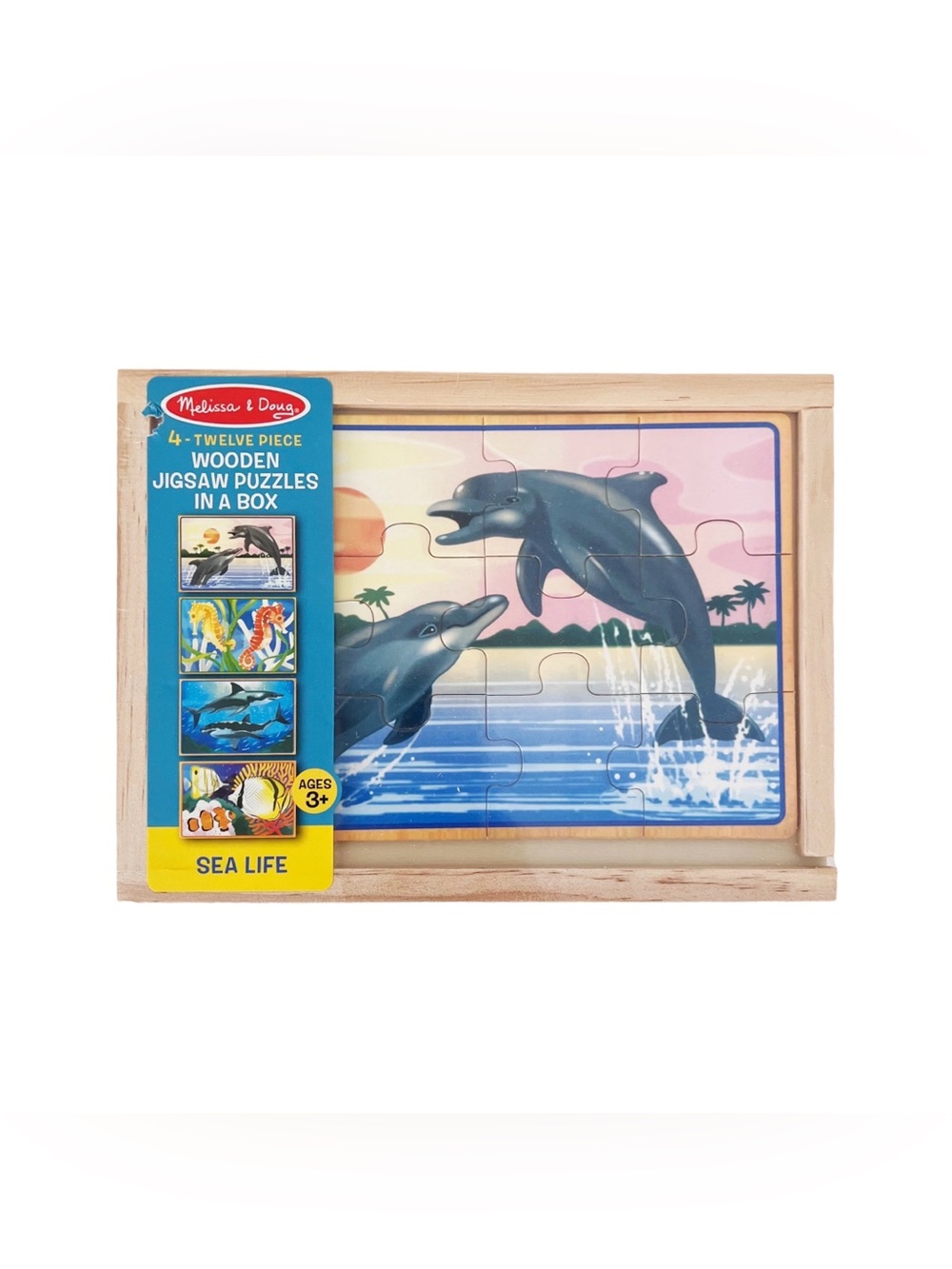 Melissa & Doug 4 in 1 wooden puzzles